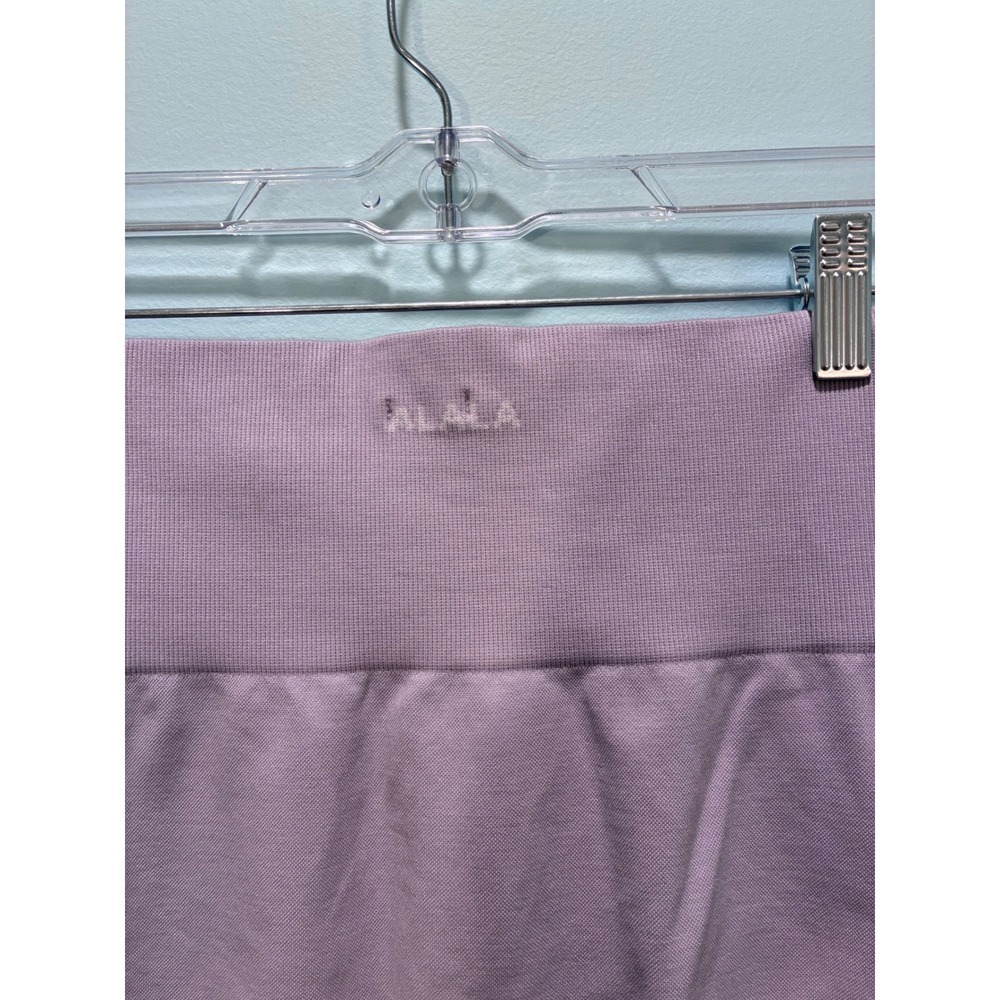 Alala Womens Seamless High Rise Perforated Mesh Leggings Lavender Purple Size S - Picture 3 of 4